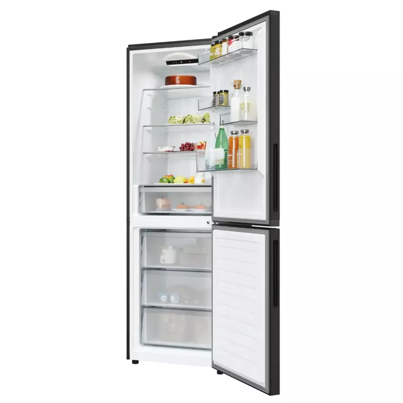 Ledusskapis Candy Fresco ECN2CQTEB186 355 L Melns No Frost