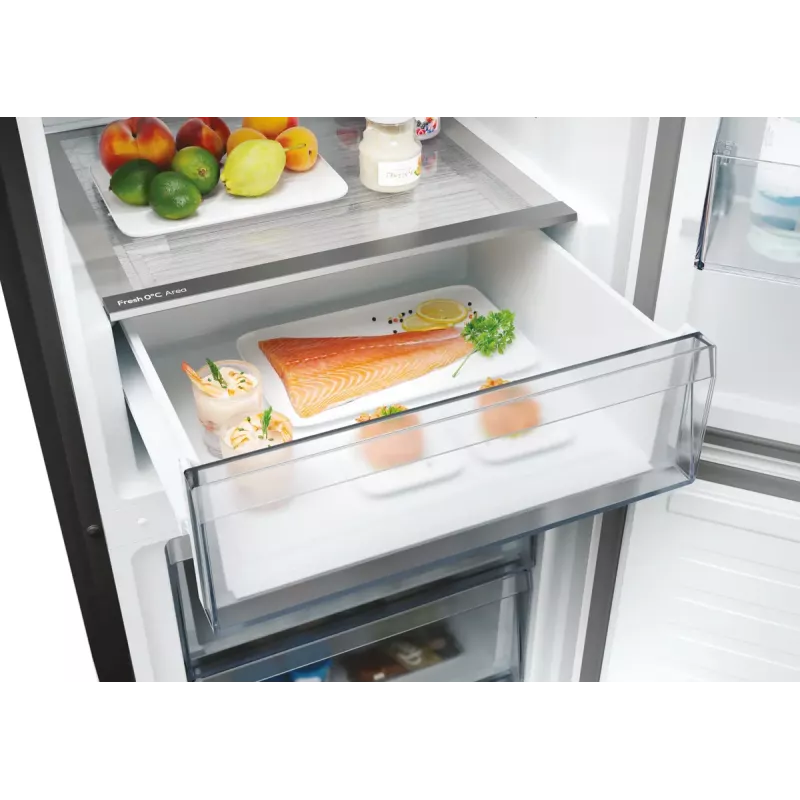 Ledusskapis Candy Fresco ECN2CQTEB186 355 L Melns No Frost