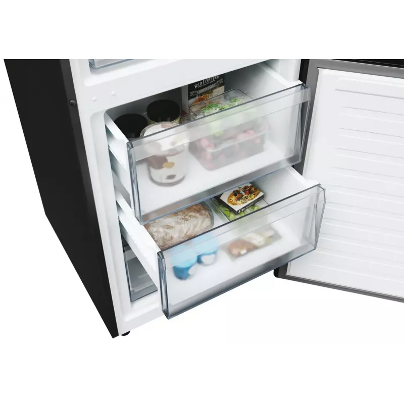 Ledusskapis Candy Fresco ECN2CQTEB186 355 L Melns No Frost