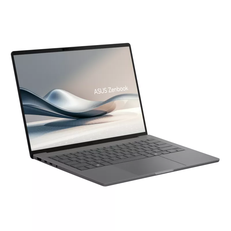 Pārnēsājamais dators ASUS Zenbook A14 UX3407RA-QD010W — Qualcomm Snapdragon X1E-78-100, 14 collu WUXGA, 32 GB RAM, 1 TB SSD, Windows 11 Home, Pelēks