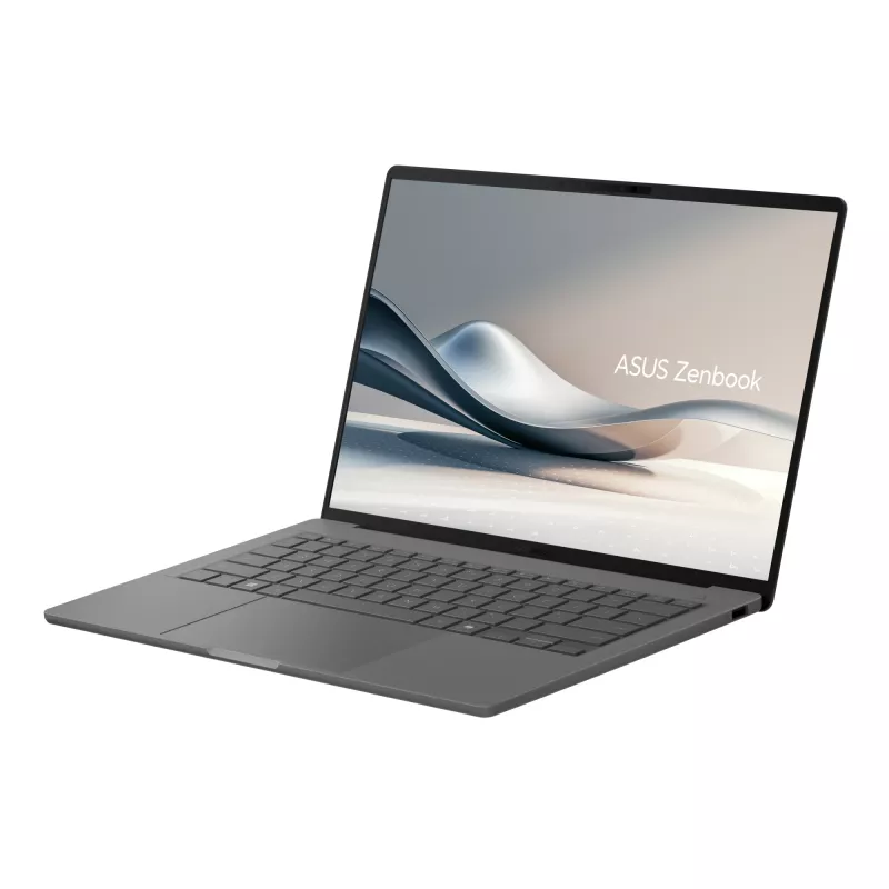 Pārnēsājamais dators ASUS Zenbook A14 UX3407RA-QD010W — Qualcomm Snapdragon X1E-78-100, 14 collu WUXGA, 32 GB RAM, 1 TB SSD, Windows 11 Home, Pelēks