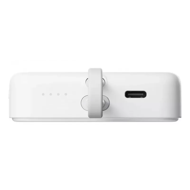 Power bank Xiaomi BHR9822GL 10000 mAh Li‑Ion ar bezvadu uzlādi, 2× USB‑C, balts
