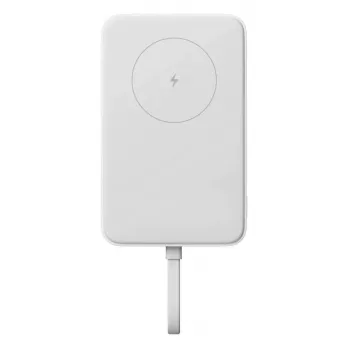 Power bank Xiaomi BHR9822GL 10000 mAh Li‑Ion ar bezvadu uzlādi, 2× USB‑C, balts