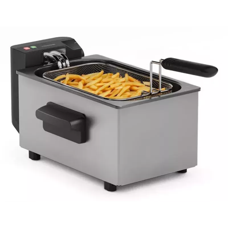 Fritieris Tristar FR-9334 — 3 L, 2000 W, rotācijas vadība, sudraba