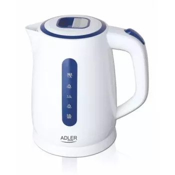 Elektriskā tējkanna Adler AD 1234 1,7 L 2200 W Balta Zila