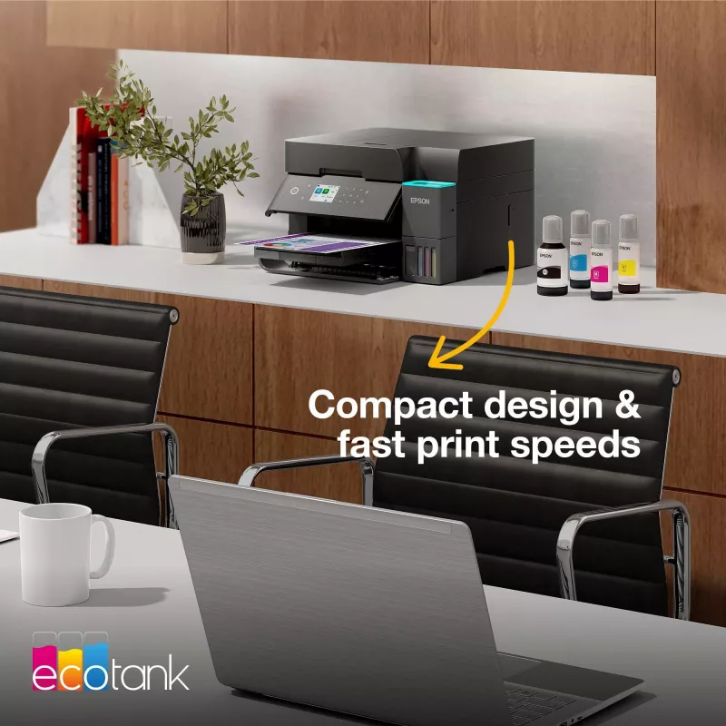 Daudzfunkciju tintes printeris Epson EcoTank L6370 — Krāsains, A4, 4800x1200 DPI, Wi‑Fi, Ethernet