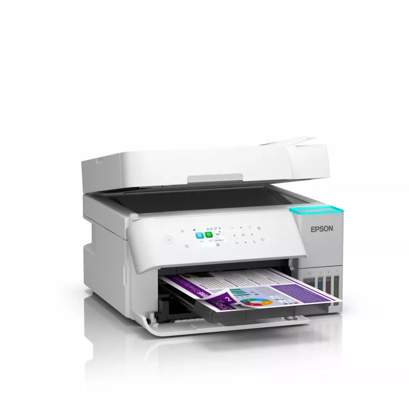 Daudzfunkciju tintes printeris Epson EcoTank L6376 — Krāsains, A4, 4800 x 1200 DPI, 35 lpp/min, Wi‑Fi, Ethernet, Duplekss