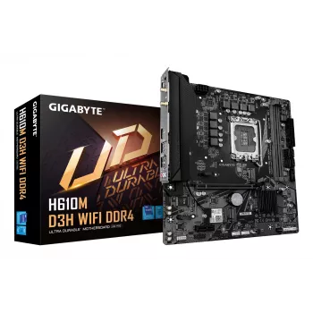 Mātesplate GIGABYTE H610M D3H WIFI, H610, LGA 1700, Micro ATX