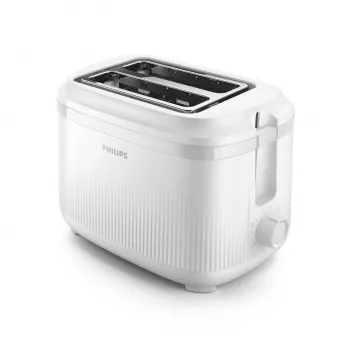 Philips 3000 sērijas tosteris, 2 šķēlēm, balts, metāls, pogas, rotējošs, 900 W, 220-240 V