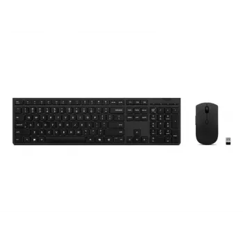 Lenovo 4X31R64316 bezvadu tastatūras un peles komplekts, RF, Bluetooth, QWERTY US English, pelēks