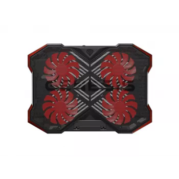 GENESIS Oxid 260 dzesēšanas paliktnis klēpjdatoriem 43.9 cm (17.3 collas) 1010 RPM Melns, Sarkans