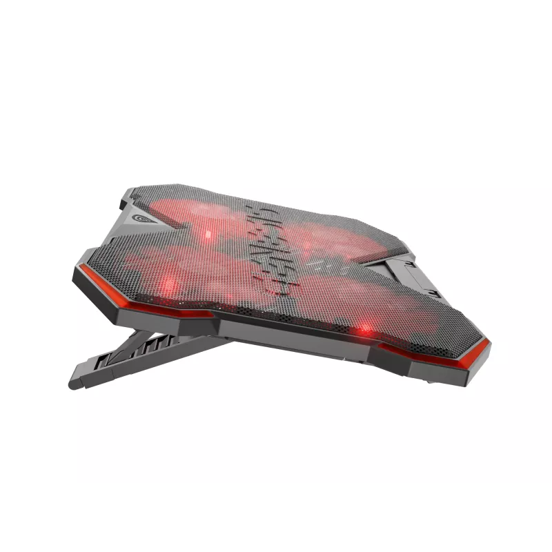 GENESIS Oxid 260 dzesēšanas paliktnis klēpjdatoriem 43.9 cm (17.3 collas) 1010 RPM Melns, Sarkans