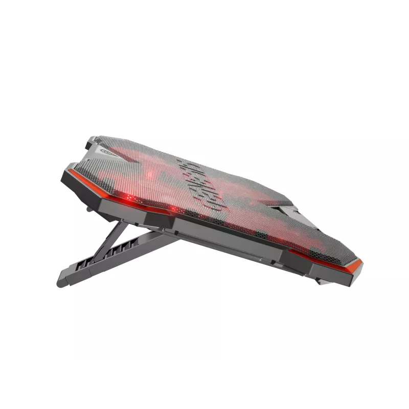 GENESIS Oxid 260 dzesēšanas paliktnis klēpjdatoriem 43.9 cm (17.3 collas) 1010 RPM Melns, Sarkans