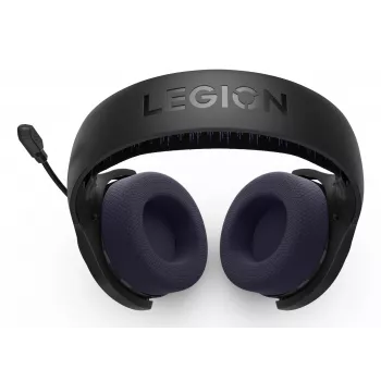 Lenovo Legion H410 Bezvadu Spēļu Austiņas Galvas saite USB Type-C Bluetooth Melnas, Violetas
