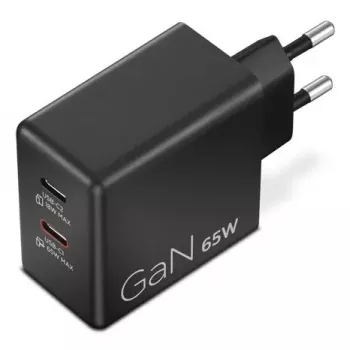 Lādētājs mobilajām ierīcēm Lenovo G0A6065BEU — Universāls iekštelpu maiņstrāvas lādētājs, 2× USB-C, 100–240V, 1,5 m vads, Melns