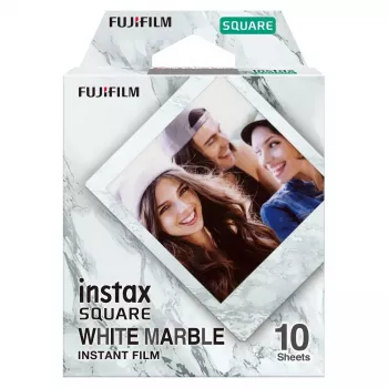 Momentānā filma Fujifilm SQUARE White Marble 10 gab.
