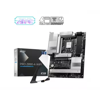 Mātesplate MSI PRO Z890-A WIFI Intel Z890 LGA 1851 ATX DDR5, 4 DIMM, 256GB, Wi‑Fi 7, 5Gb Ethernet