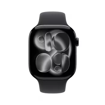 Viedpulkstenis Apple Watch Series 11 GPS 46mm Jet Black Aluminium Black Sport Band M/L