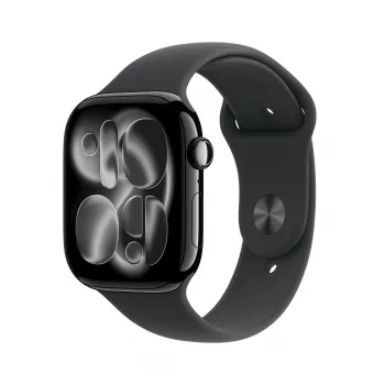 Viedpulkstenis Apple Watch Series 11 GPS 46mm Jet Black Aluminium Black Sport Band M/L