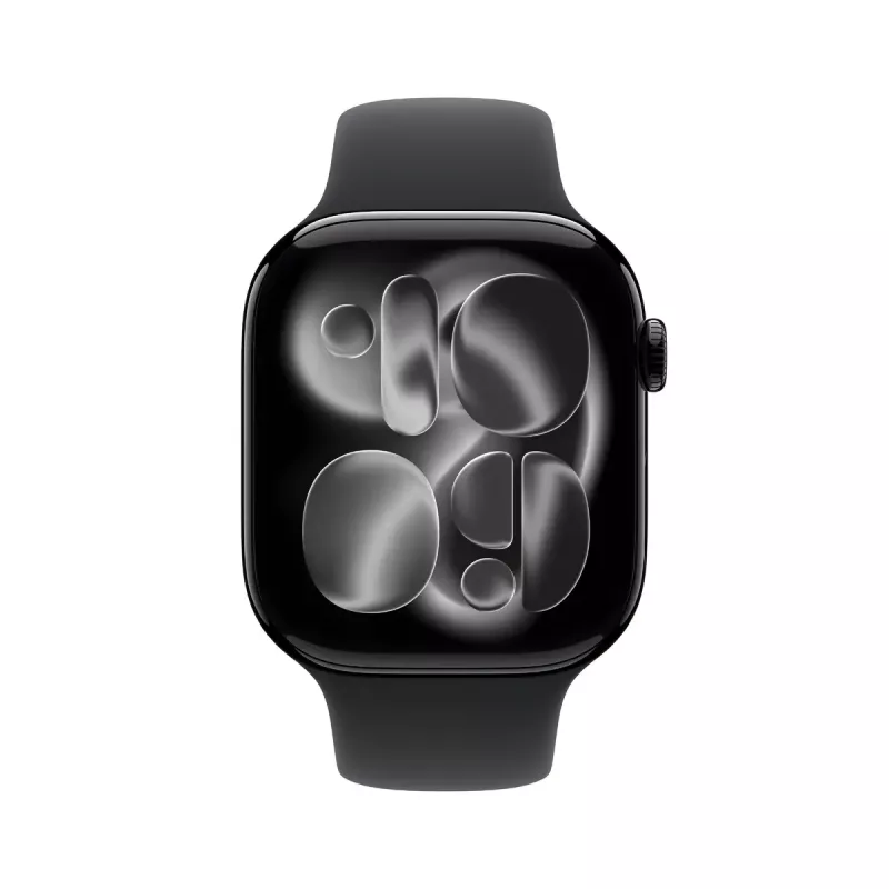 Apple Watch Series 11 GPS + Cellular 46mm Jet Black Alumīnija Korpusā ar Melnu Sporta Siksniņu M/L