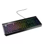Pilna izmēra spēļu tastatūra Genesis Rhod 530, vadu, USB, QWERTY US, membrāna, RGB fona apgaismojums, 114 taustiņi, 1.8 m kabelis, melna