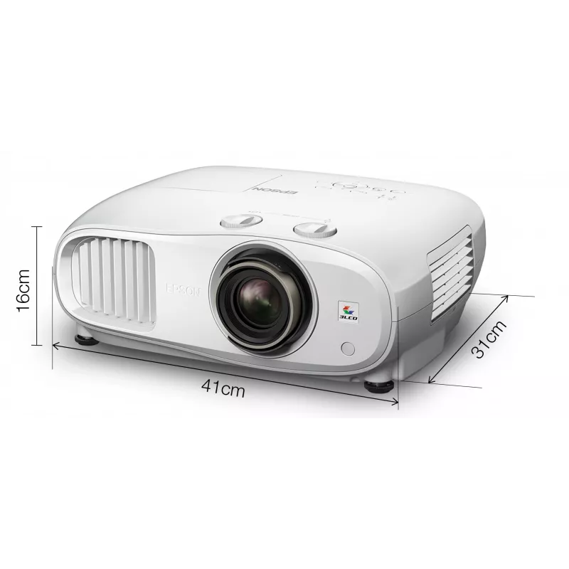 Epson EH-TW7100 Standarta metiena projektors 3000 ANSI lūmeni 3LCD UHD 4K (3840x2160) 3D Balts
