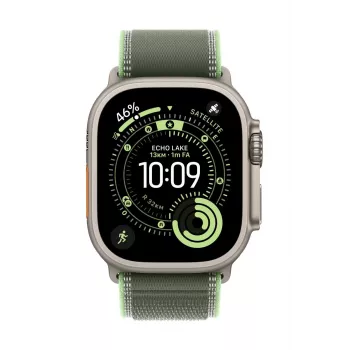 Apple MFT54ZM/A Smartwatch siksniņa zaļā krāsā ar titāna, poliestera, spandeksa un neilona pinumu