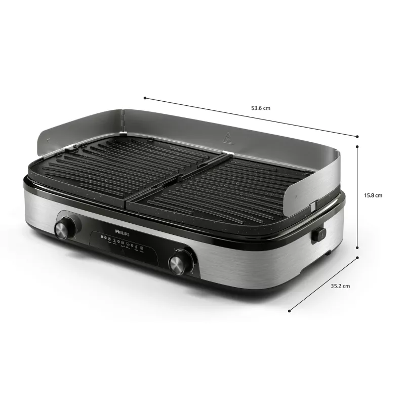 Elektriskā panna Philips HD6222/90 2400 W Melns Nerūsējošais tērauds