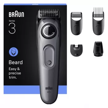 Braun BeardTrimmer 3 80789789 bārdas trimmeris, AC/akumulators, melns