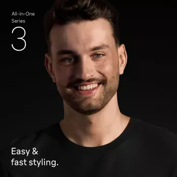 Braun AIO3560 matu griezējs/bārdas trimmeris, melns, 14, NiMH