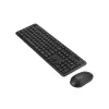 Bezvadu tastatūras un peles komplekts ASUS CW100 — US izkārtojums, melns, pilna izmēra QWERTY tastatūra, 1600 DPI pele