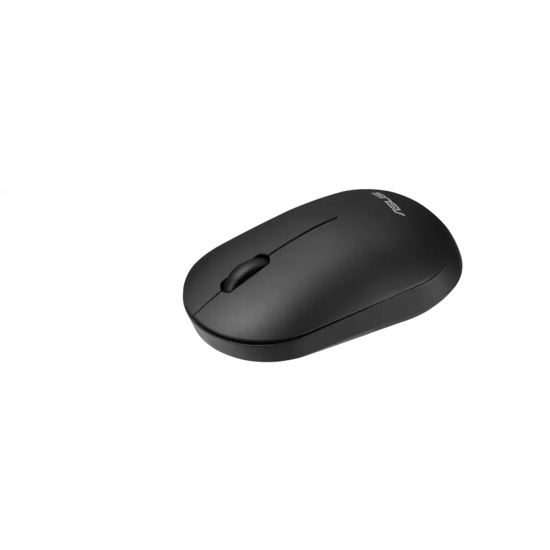 Bezvadu tastatūras un peles komplekts ASUS CW100 — US izkārtojums, melns, pilna izmēra QWERTY tastatūra, 1600 DPI pele