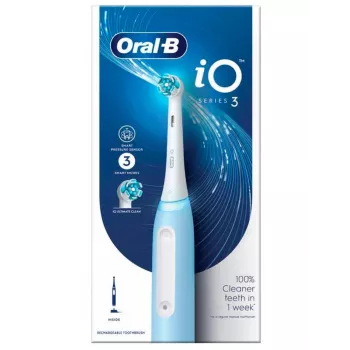 Oral-B iO Series 3ICE zobu suka, rotējoši-oscillējoša, pieaugušajiem, zila