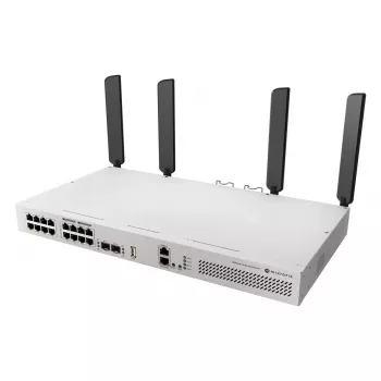 Tīkla slēdzis MikroTik CRS418-8P-8G-2S+5axQ2axQ-RM — L2/L3, 17× Gigabit RJ-45, 2× SFP+, PoE (802.3af/at), 1U plaukts
