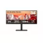 LG 34BA75QE-B 34 collu izliekts monitors, Wide Quad HD (3440 x 1440), IPS, 5 ms, USB-C, VESA, skaļruņi