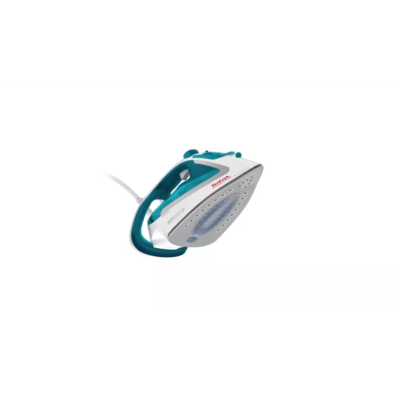 Tefal EasyGliss Plus FV5718 gludeklis sausai un tvaika gludināšanai, Durilium zole, 2400 W, tirkīza, balts