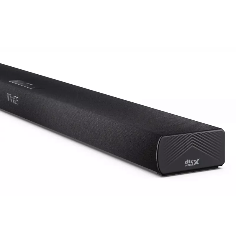 Sharp HT-SBW320 skaņas josla 2.1 kanālu ultra-plāna ar Dolby Atmos / DTS Virtual:X un bezvadu zemfrekvences skaļruni