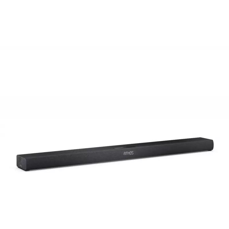Sharp HT-SBW320 skaņas josla 2.1 kanālu ultra-plāna ar Dolby Atmos / DTS Virtual:X un bezvadu zemfrekvences skaļruni