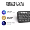 Logitech Pebble Keys 2 K380s bezvadu tastatūra RF Bluetooth QWERTY US International Graphite