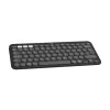 Logitech Pebble Keys 2 K380s bezvadu tastatūra RF Bluetooth QWERTY US International Graphite