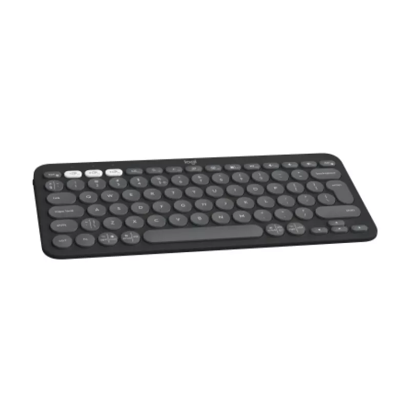 Logitech Pebble Keys 2 K380s bezvadu tastatūra RF Bluetooth QWERTY US International Graphite