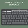 Logitech Pebble Keys 2 K380s bezvadu tastatūra RF Bluetooth QWERTY US International Graphite