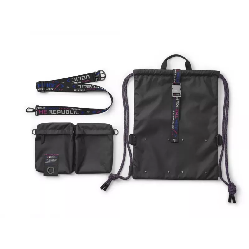 Mugursoma ASUS BD3700 ROG SLASH Daudzfunkcionāla Savelkamā Soma Melna 810g