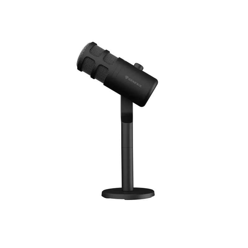 Vadu datora mikrofons GENESIS Radium 350D — USB Type-A/Type-C, -48 dB jutība, 16–14000 Hz, 2.5 m kabelis, melns
