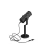 Vadu datora mikrofons GENESIS Radium 350D — USB Type-A/Type-C, -48 dB jutība, 16–14000 Hz, 2.5 m kabelis, melns