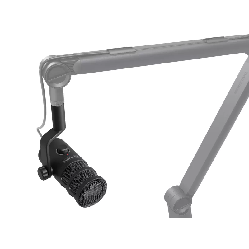 Vadu datora mikrofons GENESIS Radium 350D — USB Type-A/Type-C, -48 dB jutība, 16–14000 Hz, 2.5 m kabelis, melns