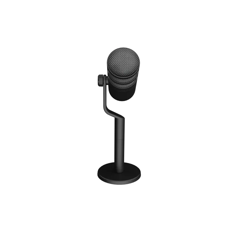 Vadu datora mikrofons GENESIS Radium 350D — USB Type-A/Type-C, -48 dB jutība, 16–14000 Hz, 2.5 m kabelis, melns