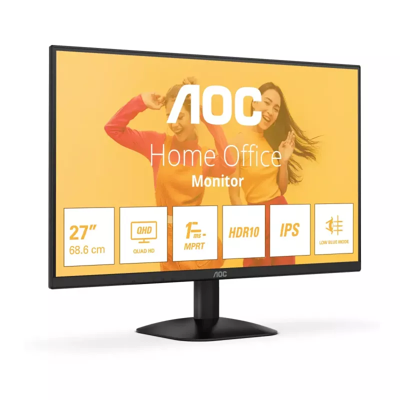 AOC B3 Q27B35E 27 collu QHD IPS monitors, 2560 x 1440, LED, melns