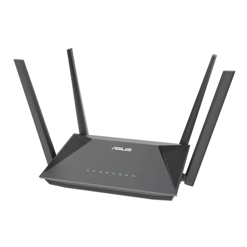 ASUS RT-AX52 Pro AX3000 bezvadu maršrutētājs Gigabit Ethernet divu joslu (2.4 GHz / 5 GHz) Melns