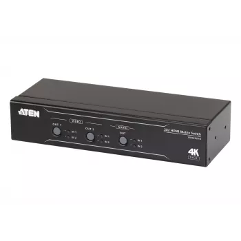 ATEN VM0202HB 2 x 2 True 4K HDMI Matricas Slēdzis ar Audio Dekodētāju